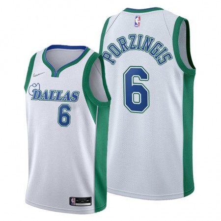 NBA Mænd Trøje Dallas Mavericks Kristaps Porzingis 6 Nike 2021-22 City Edition Swingman